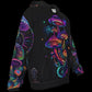 Psychedelic Mushroom Hoodie Rave Wear Fleece Zip Up Hoodie